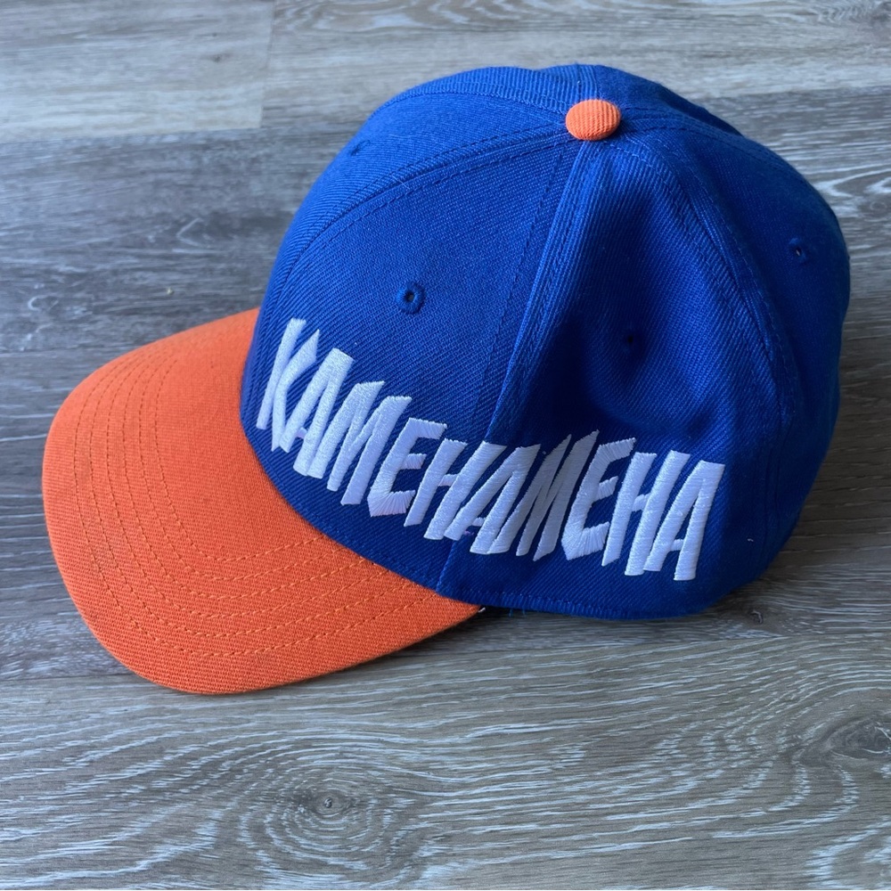 Dragon Ball Kamehameha Baseball Cap One Size Adjustable Blue And Orange